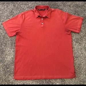 Travis Mathews Tiger Woods Red Golf Polo Shirt